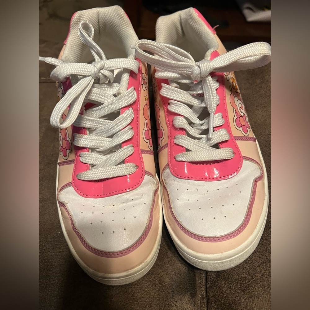 Barbie Pink and White Sneakers